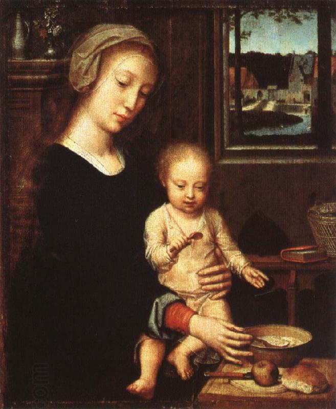 Gerard David The Virgin with the Bowl of Milk China oil painting art